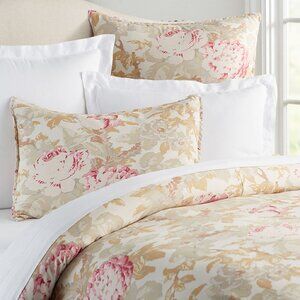 Pottery Barn Rebecca Linen/Cotton King Duvet Cover & King Shams